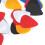 100Pcs Guitar Pick Colorful Plastic Finger 15