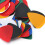 100Pcs Guitar Pick Colorful Plastic Finger 14