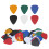 100Pcs Guitar Pick Colorful Plastic Finger 8