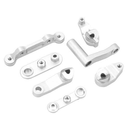 Aluminium Bellcrank-Set 1/10 Rock Rey Silber