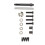 Aluminium Bellcrank-Set 1/10 Rock Rey Silber 12