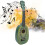 21in Ukulele with Carry Bag Tropical Fruit Pattern 9