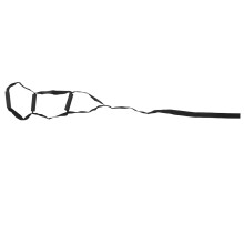 Bettleiter-Gurt, Sit-Up-Seil mit drei Griffen, Nylon-Schaumstoff