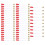 50Pcs Piano Climbing Rope Tuning Bridle Strap with 7