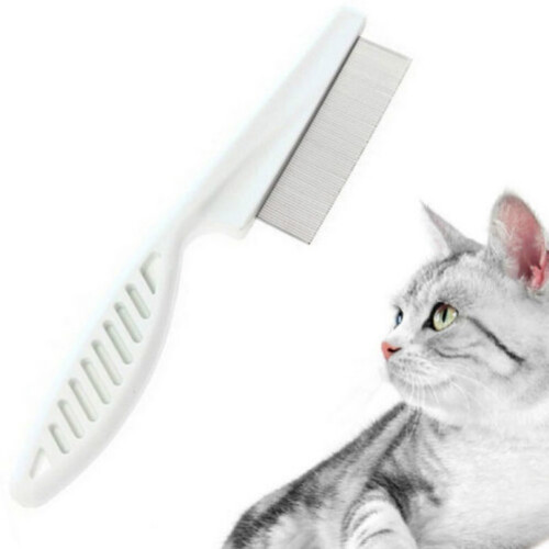 Ergonomic Flea Comb for Pets - Remove Dead Hair Fleas Larvae & Eggs 2