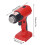 Cordless Heat Gun Red: Rechargeable Adjustable Temp 4 Nozzles 10