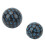 15Pcs Acrylic Polyhedral Dice Set D3-D100 for RPG Table Games Black Blue 12