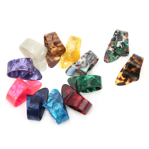 12Pcs Guitar Thumb Pick Celluloid Finger Picks 2