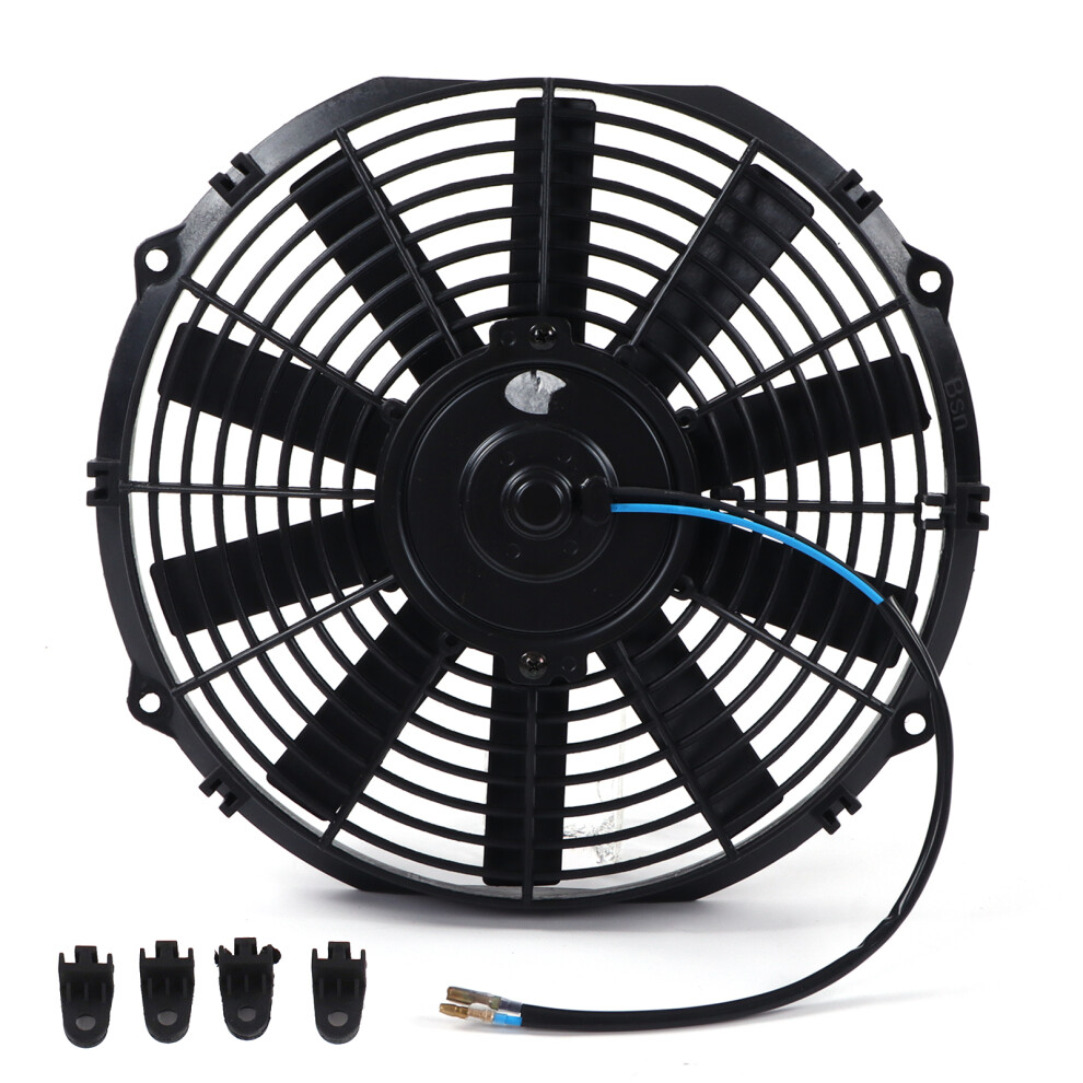 12In Electric Radiator Cooling Slim Fan Push Pull 9121376450709