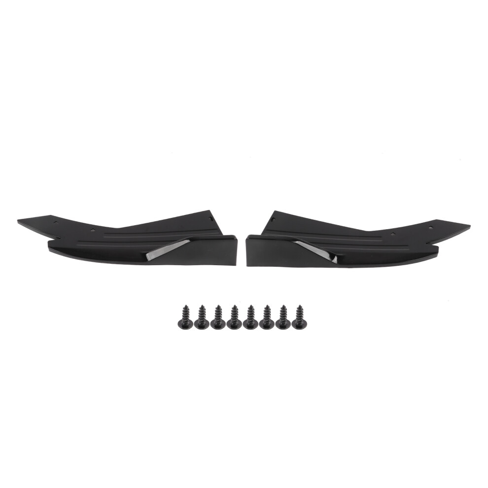 Rear Spoiler Bumper Lip Diffuser Splitter Canard Black 9121376451638