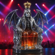 (A) NEW Ozzy Osbourne Whiskey Bottle Back To The Beginning Commemorative Whiskey Wine Bottle Home Decor Statue Collection Crafts