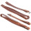 2Pcs Accordion Shoulder Strap PU Leather 6