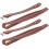 2Pcs Accordion Shoulder Strap PU Leather 1