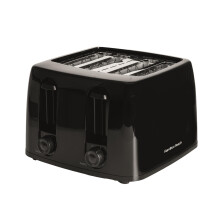 Hamilton Beach, 4 Slice Toaster, Essentials, Black, 1300W, HB4T5032B