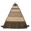 Bolsa triangular de almacenamiento para cubiertos grande caqui 5853cm 2