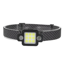 Arbeits-Frontleuchte mit 2400mAh Batterie, USB-Aufladung, COB-Kopflampe, Warnlampe für Kopf und Hals, langlebig, wasserdicht