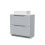 NES Home Nes Home 800mm Matte Grey Bathroom Vanity Unit, Worktop With Square Bowl Basin 6