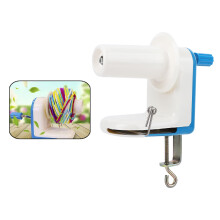 Blue Hand Operated Yarn Ball Winder Lightweight Plastic Compact Design