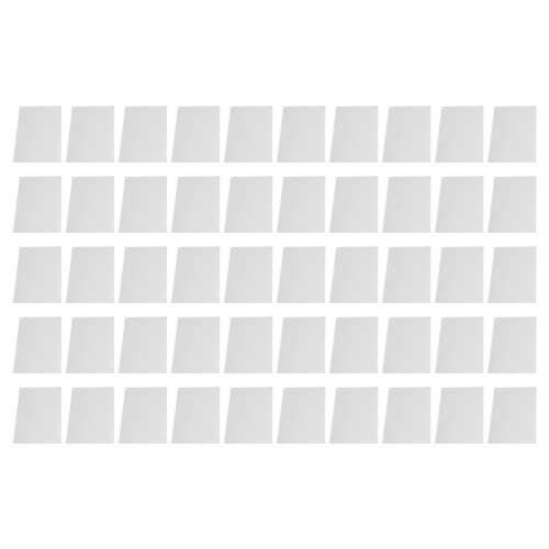 50Pcs A5 PP Plastic Sheet Protectors White 20-Holes for Presentation 1