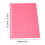 50Pcs A5 Matte PP Sheet Protectors with 20 Holes, Red 5