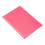 50Pcs A5 Matte PP Sheet Protectors with 20 Holes, Red 3