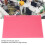 50Pcs A5 Matte PP Sheet Protectors with 20 Holes, Red 13