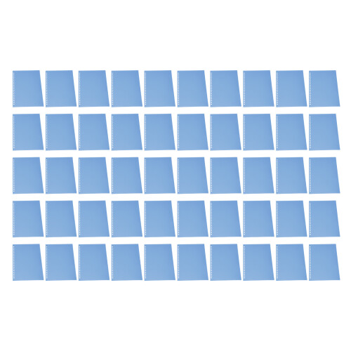 50Pcs A5 Blue Matte PP Sheet Protectors with 20 Holes for Presentation 1