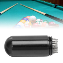 Snooker Pool Cue Tip Shaper Billiards Pool Cue Stick Tip Tool Pick mit Schlüsselanhänger Schwarz