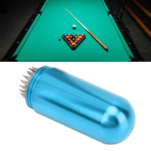 Snooker Pool Cue Tip Shaper Billiards Pool Cue Stick Tip Tool Pick mit Schlüsselanhänger Blau