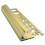 Bright Brass Aluminium Quadrant Tile Trim 12mm x 2.5m EAQ Genesis Edge Protector Strip 1