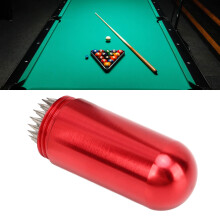 Snooker Pool Queue Tip Shaper Billard Pool Queue Stick Tip Werkzeug mit Schlüsselanhänger Rot