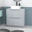 NES Home Nes Home 800mm Matte Grey Bathroom 2 Drawers Vanity & Worktop With Square Basin 2