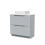 NES Home Nes Home 800mm Matte Grey Bathroom 2 Drawers Vanity & Worktop With Square Basin 6