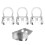Finger Picks Metal Adjustable Hollow 3Pcs Index 8