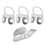 Finger Picks Metal Adjustable Hollow 3Pcs Index 9