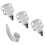 Finger Picks 3Pcs Index Finger 1Pc Thumb Metal 10