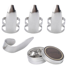 Finger Picks 3Pcs Index Finger 1Pc Thumb Metal