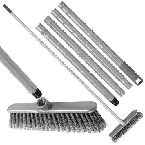 Soft Indoor Broom, Multi-Section Long Handle Brush