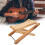 Guitar Footstool Bamboo Portable Foldable Stool 11