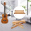 Guitar Footstool Bamboo Portable Foldable Stool 12