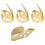 Finger Picks Metal 3Pcs Index Finger 1Pc Thumb 5