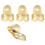 Finger Picks Metal 3Pcs Index Finger 1Pc Thumb 2