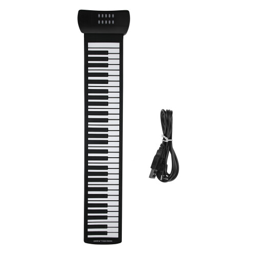 Hand Roll Piano 61 Key Foldable Silicone
