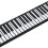 Hand Roll Piano 61 Key Foldable Silicone 13