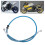 100cm Motorcycle Brake Line Universal Blue Steel 11