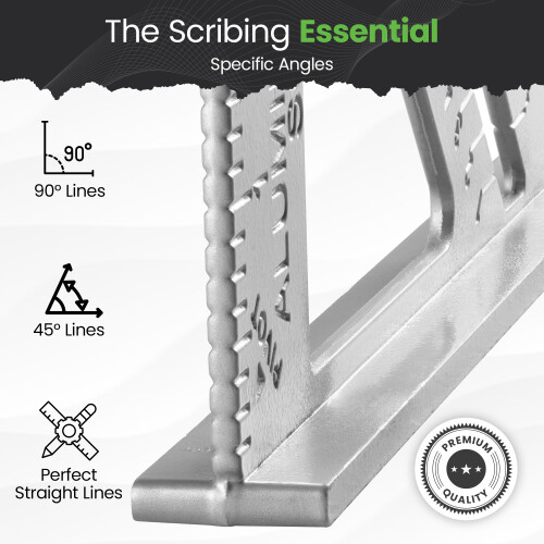 7" Aluminium Rafter Roofing Triangle Set Square 1