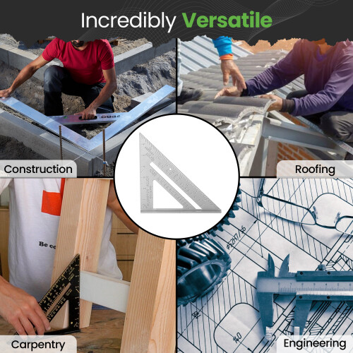 7" Aluminium Rafter Roofing Triangle Set Square 2