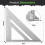 7" Aluminium Rafter Roofing Triangle Set Square 8