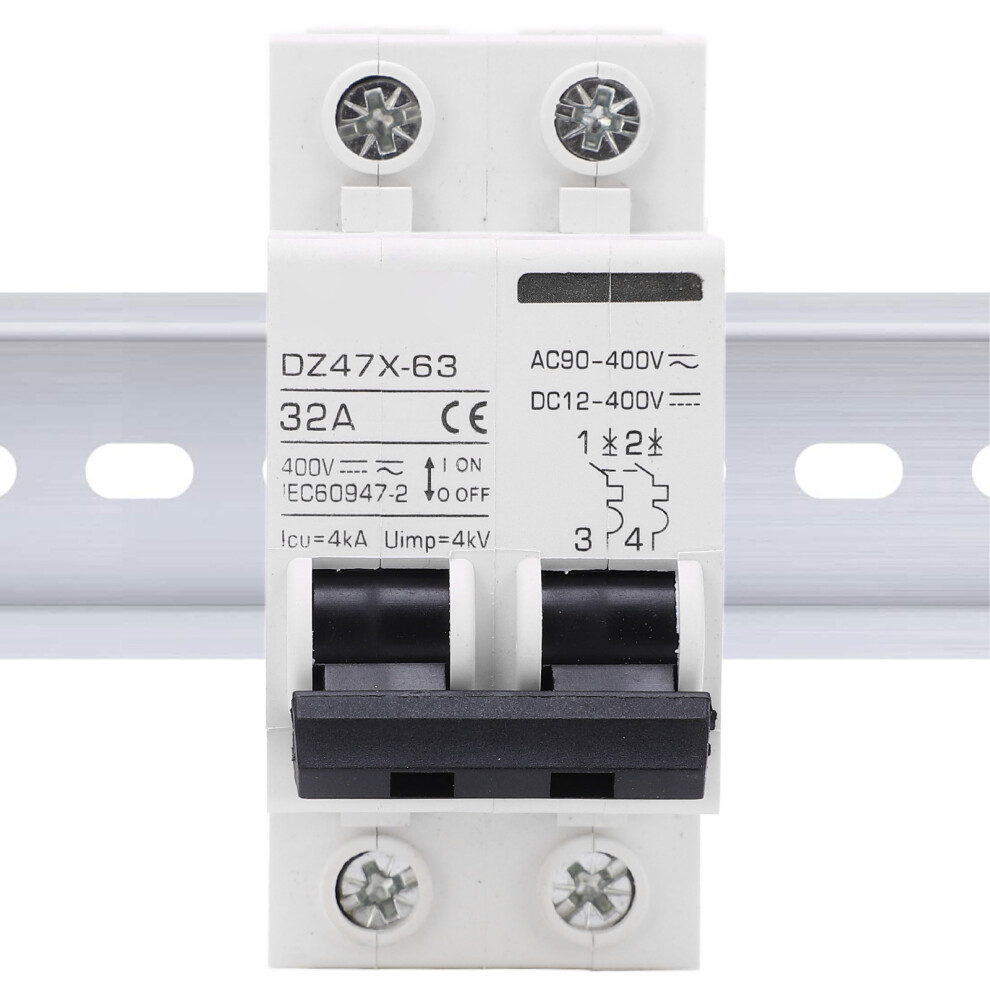 Dz47x 63 32A Mini Circuit Breaker Din Rail For Solar Dc12â400V Ac90â400V 8461339884327