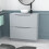 NES Home Nes Home Matte Grey 800mm Bathroom Freestanding Vanity Unit Round Ceramic Basin 3